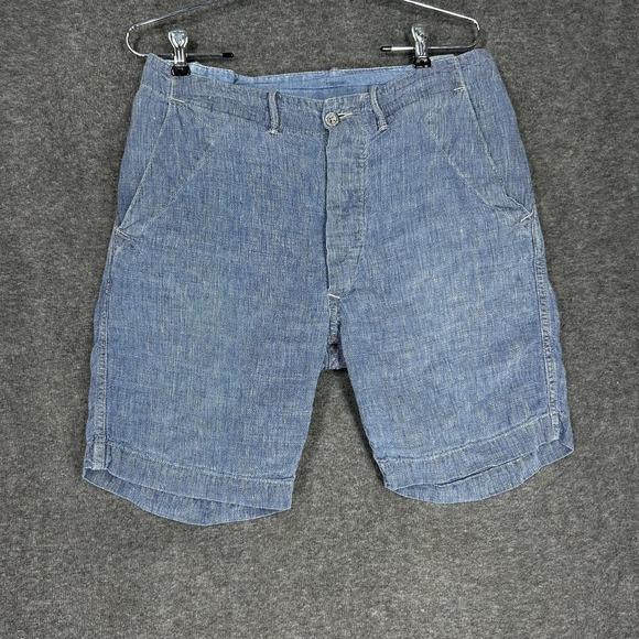RRL Other - RRL Double RL Shorts Mens 30 Blue 100% Linen 8" inseam
